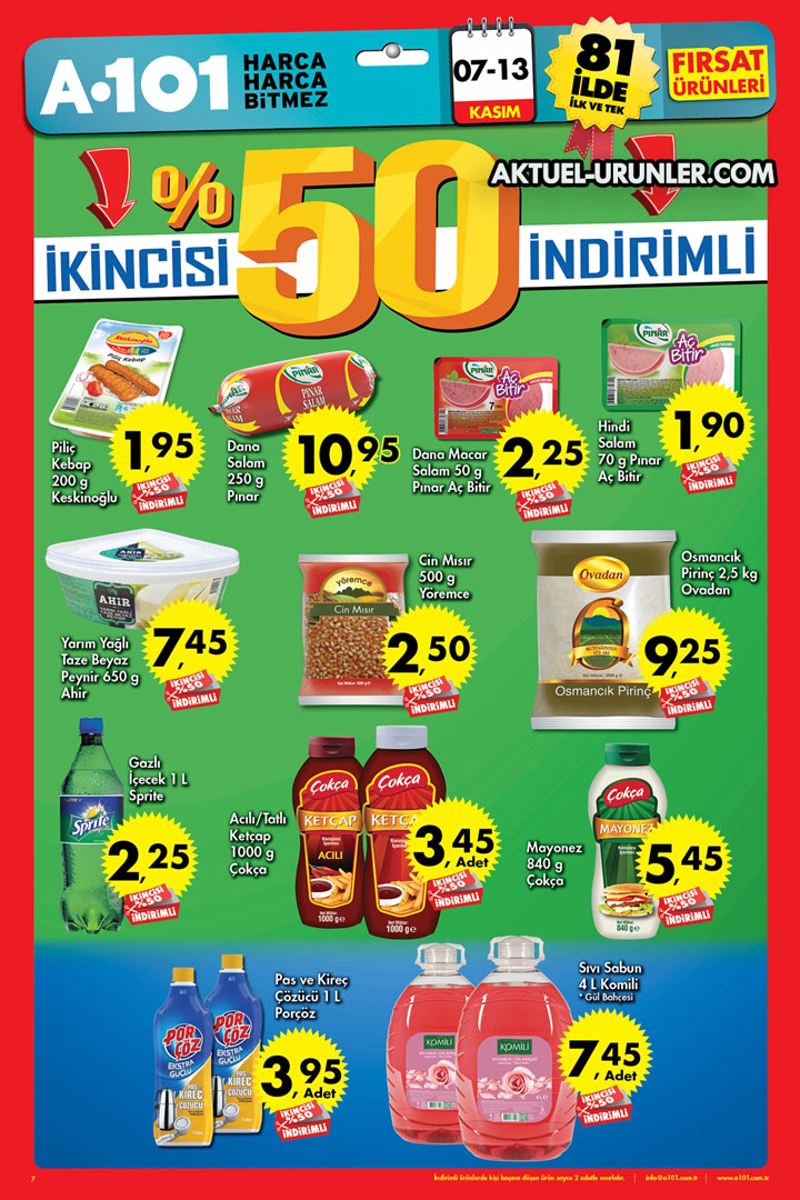 A101 7 Kasım – 13 Kasım Aktüel Ürünler Kataloğu