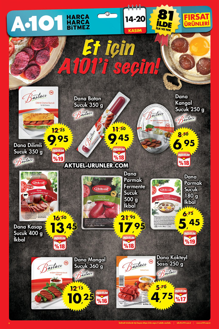 A101 14 Kasım & 20 Kasım – Hafta Boyu İndirimler