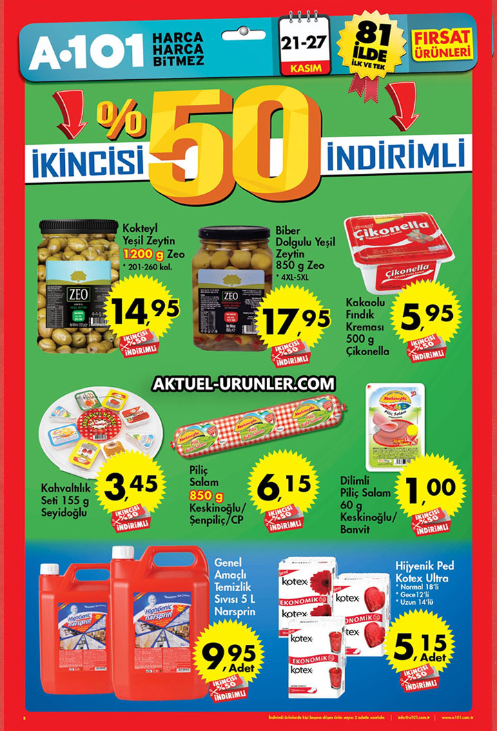 A101 21 Kasım – 27 Kasım Aktüel Ürünler Kataloğu