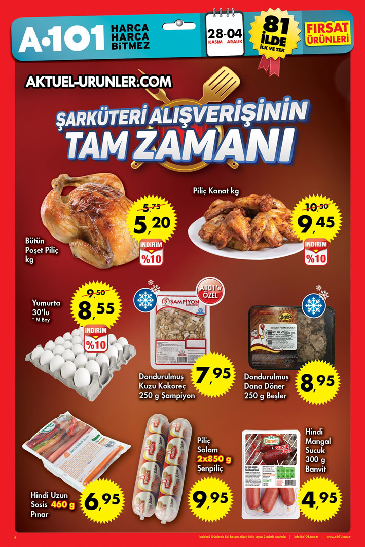 A101 28 Kasım 2016 & 4 Aralık 2016 Aktüel Ürünler