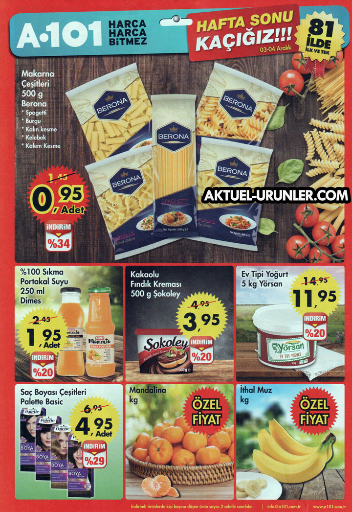 A101 3 Aralık Aktüel Ürünleri – Hafta Sonu Kaçığız