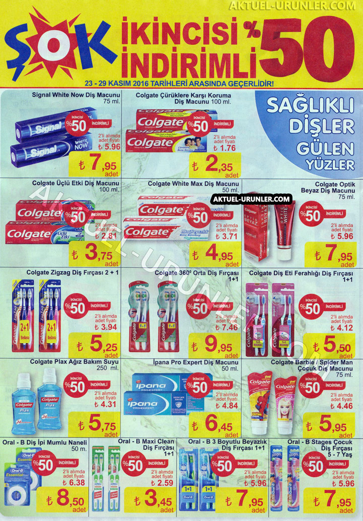 ŞOK 23 Kasım & 29 Kasım – İkincisi İndirimli