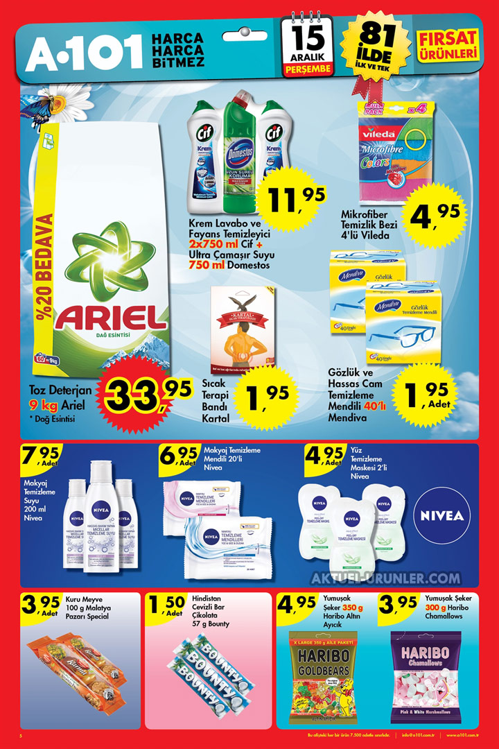 A101 15 Aralık Aktüel Ürünler – Aktüel Perşembe