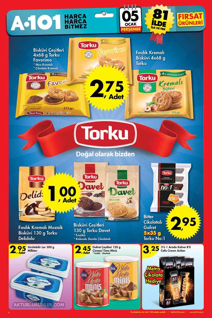 A101 5 Ocak Perşembe Aktüel Ürünleri – TORKU
