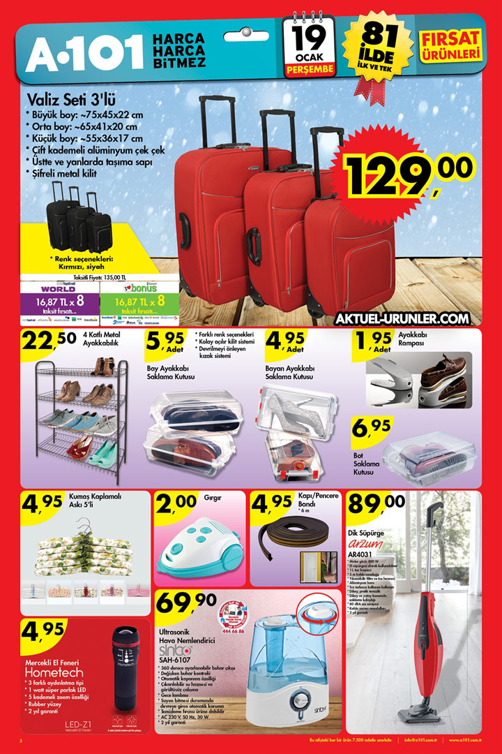 A101 19 OCAK Aktüel Ürünleri – Arzum AR 4031 ve Dahası