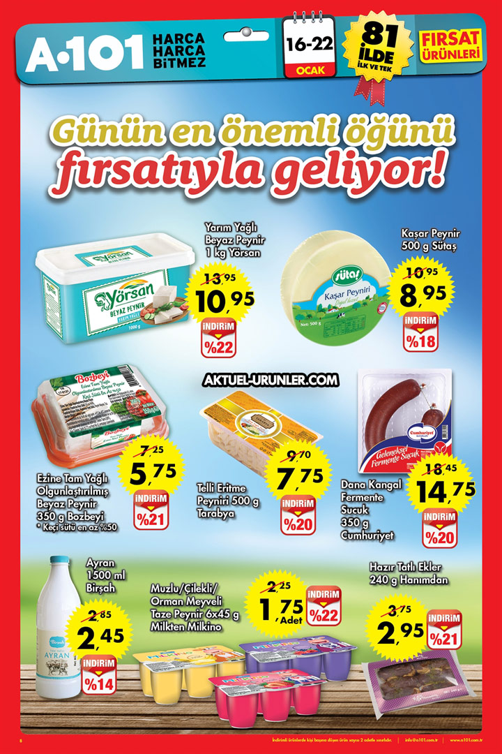 A101 19 Ocak Kataloğu – 16 Ocak & 22 Ocak İndirimleri