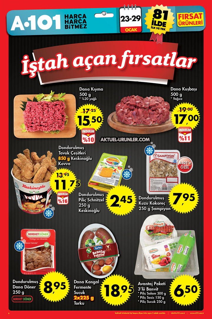 A101 23 Ocak 2017 & 29 Ocak 2017 Aktüel Ürünleri