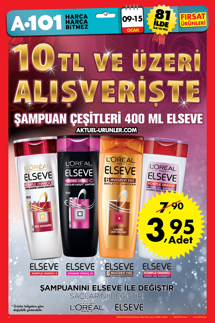 A101 Aktüel 9 Ocak – 15 Ocak Aktüel Ürünler – Elseve