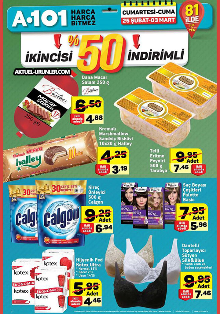 A101 25 Şubat 2017 – 2 Mart 2017 Aktüel Ürünler Kataloğu