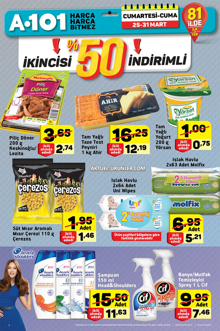 A101 25 Mart Aktüel Hafta Sonu – Haftanın Yıldızları
