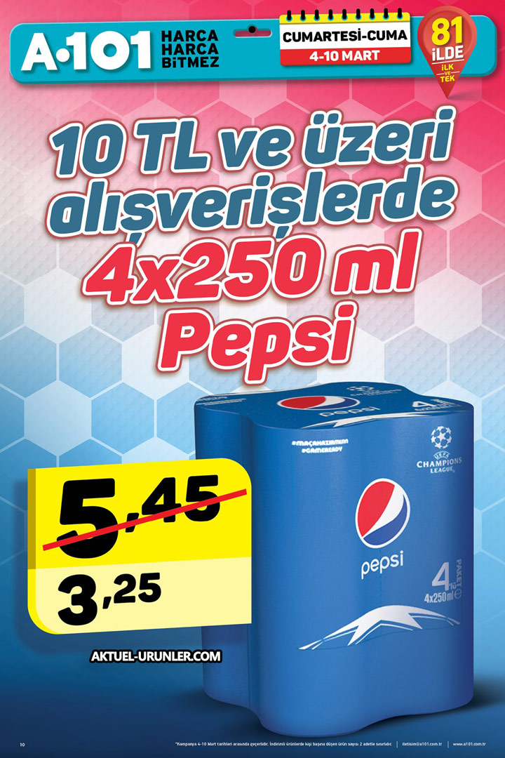 A101 4 Mart – 10 Mart Aktüel Ürünler Hafta Boyu İndirimleri