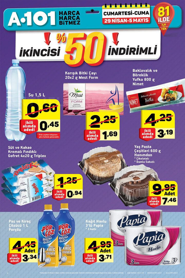 A101 29 Nisan Aktüel Ürünler Hafta Sonu