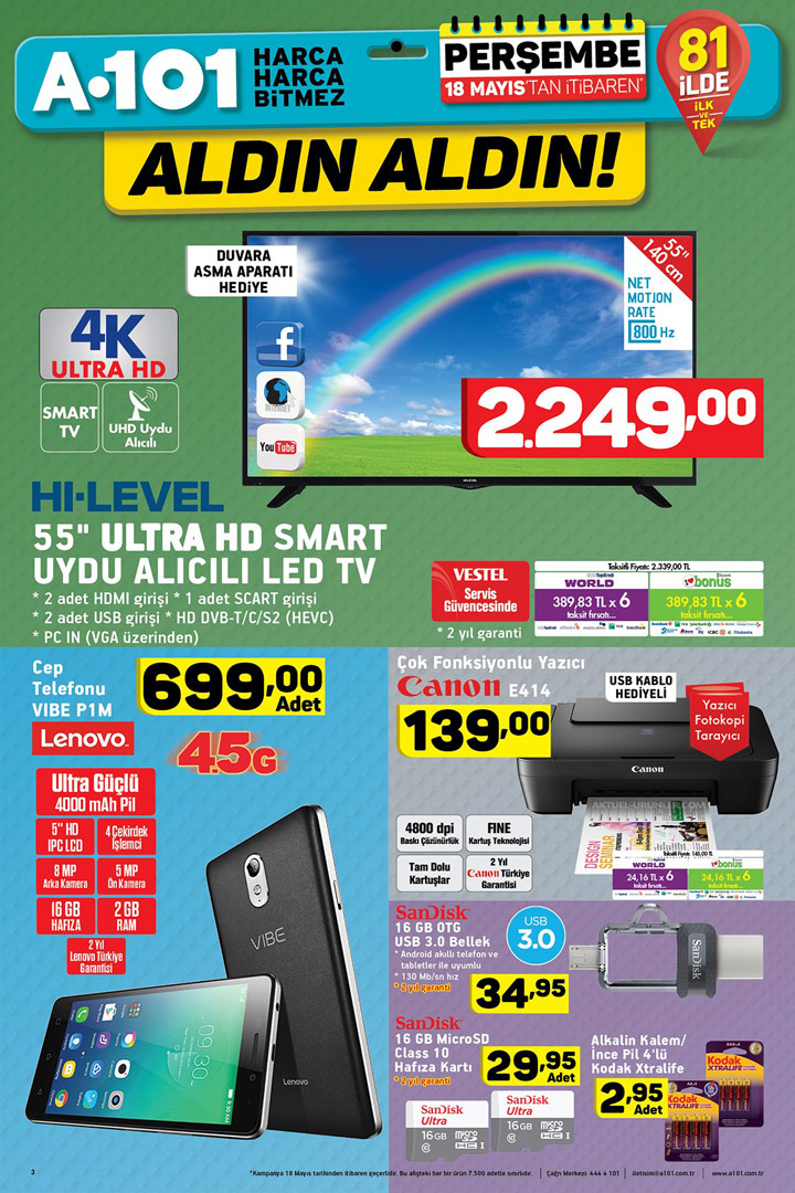 A101 18 Mayıs Aktüel Ürün İncelemeleri Sayfası