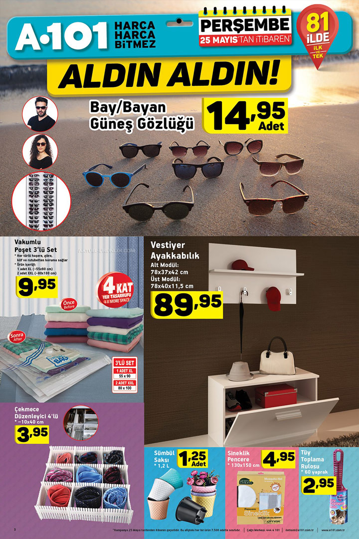 A101 25 Mayıs Aktüel Ürün Katalog İncelemesi