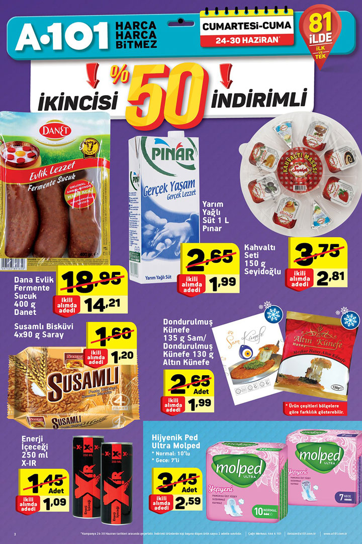 A101 24 Haziran Aktüel Ürünler Hafta Sonu Kataloğu