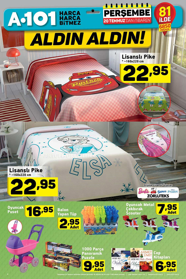 A101 20 Temmuz Pike ve Oyuncak Aktüel Ürünleri