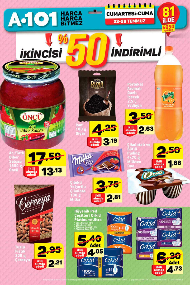 A101 22 Temmuz & 28 Temmuz Aktüel Hafta Sonu