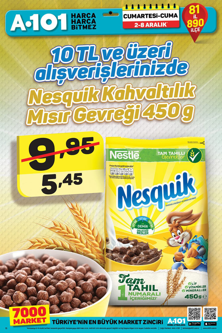 A101 2 Aralık 2017 EFSANE İndirimli Kataloğu