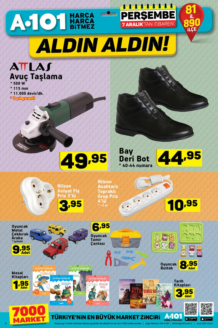 A101 7 Aralık Aktüel Aldın Aldın İndirimleri
