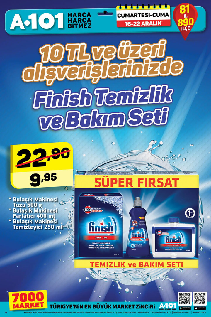 A101 16 Aralık 2017 EFSANE İndirimli Kataloğu