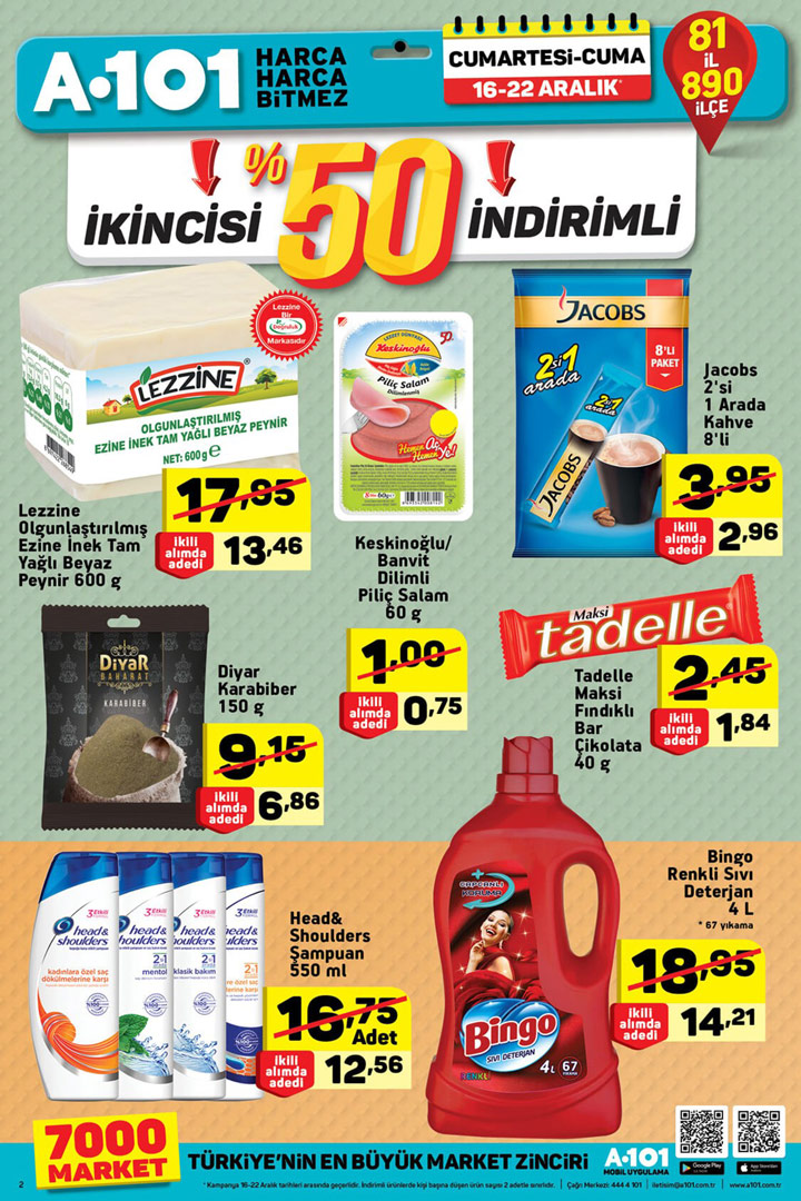 A101 16 Aralık & 22 Aralık Hafta Sonu Aktüel Ürünler