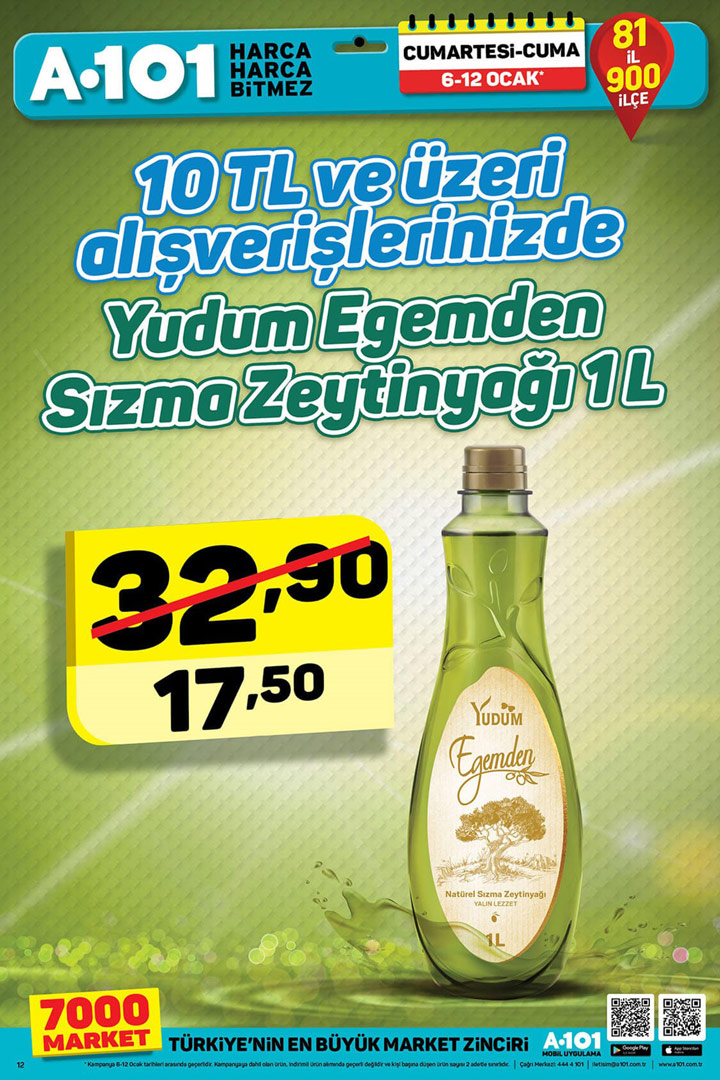 A101 6 Ocak 2017 EFSANE İndirimli Kataloğu