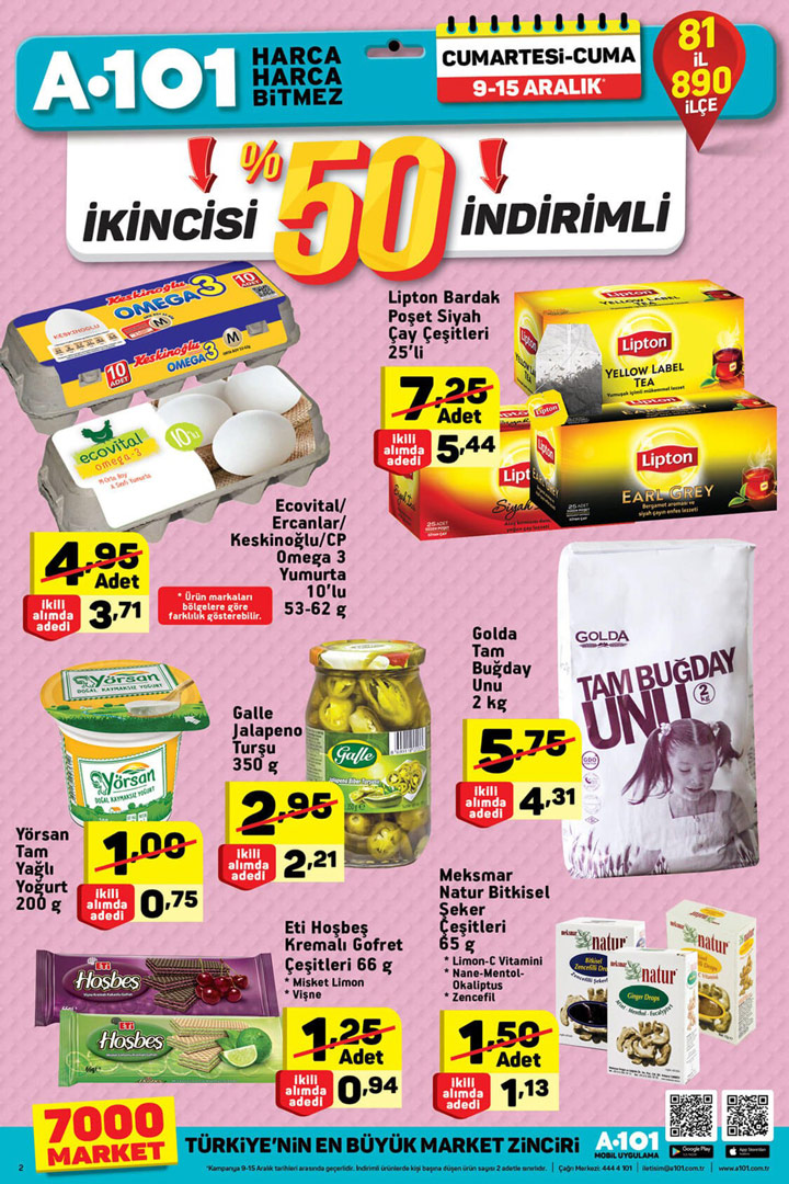 A101 9 Aralık Aktüel Ürünler Hafta Sonu
