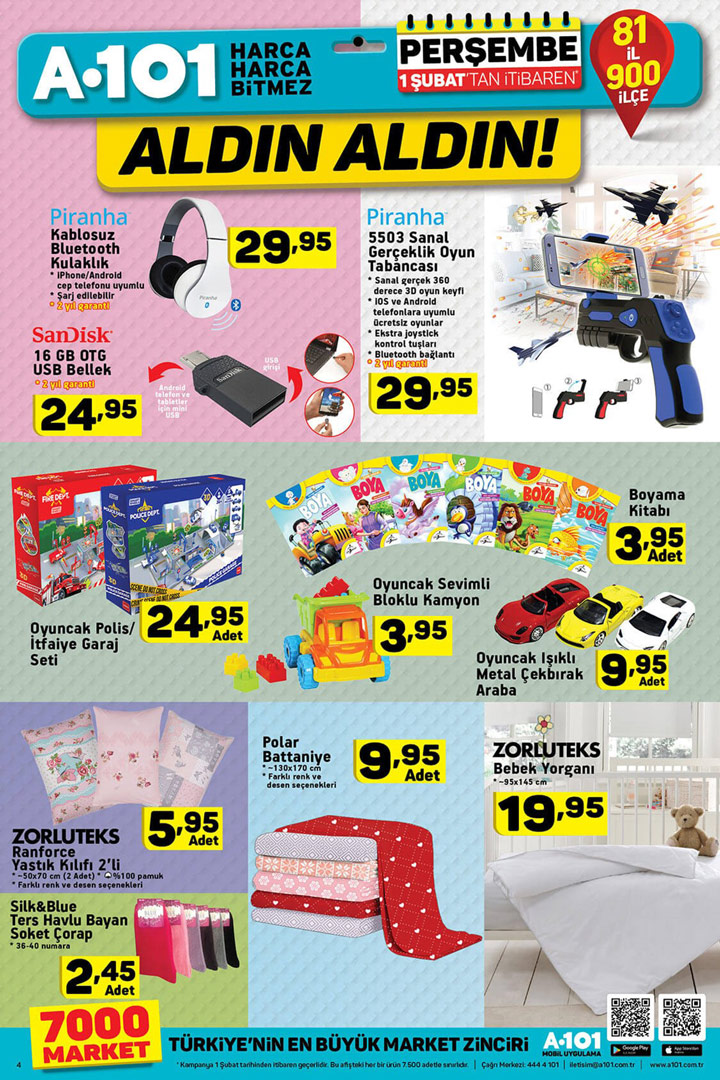 A101 1 Şubat Aktüel Perşembe Beklenen Katalog
