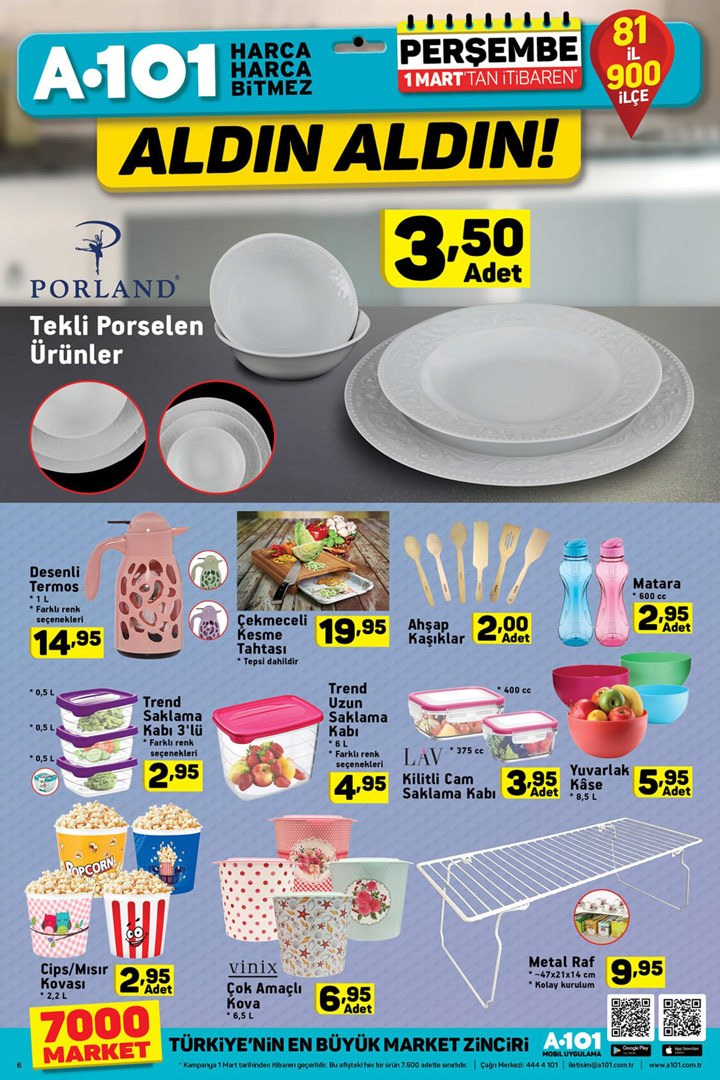 A101 1 Mart Mutfak Aktüel Ürün Sayfası