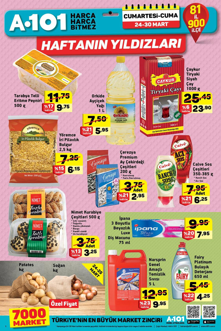 A101 24 Mart 2018 Aktüel Ürünler Kataloğu