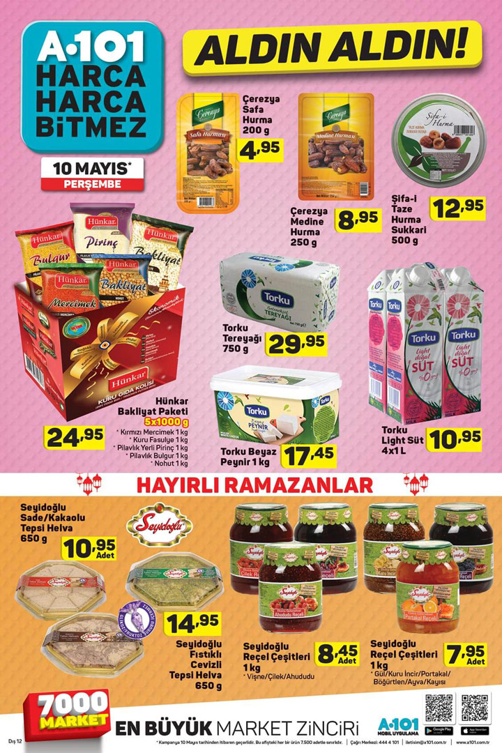 A101 10 Mayıs Ramazan Ayı Özel İlk Katalog
