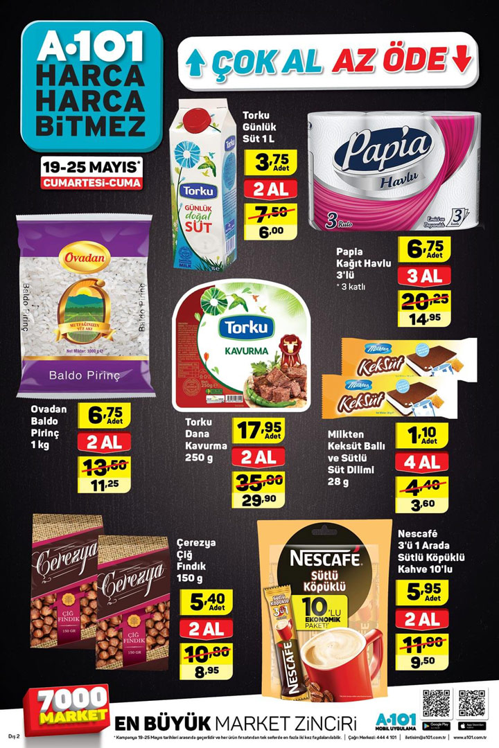 A101 19 Mayıs – 25 Mayıs Çok Al Az Öde Aktüel Ürünler