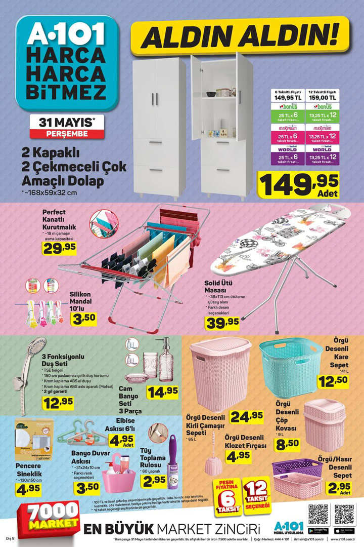 A101 31 Mayıs Aktüel İndirim Listesi Yeni Kampanyaları