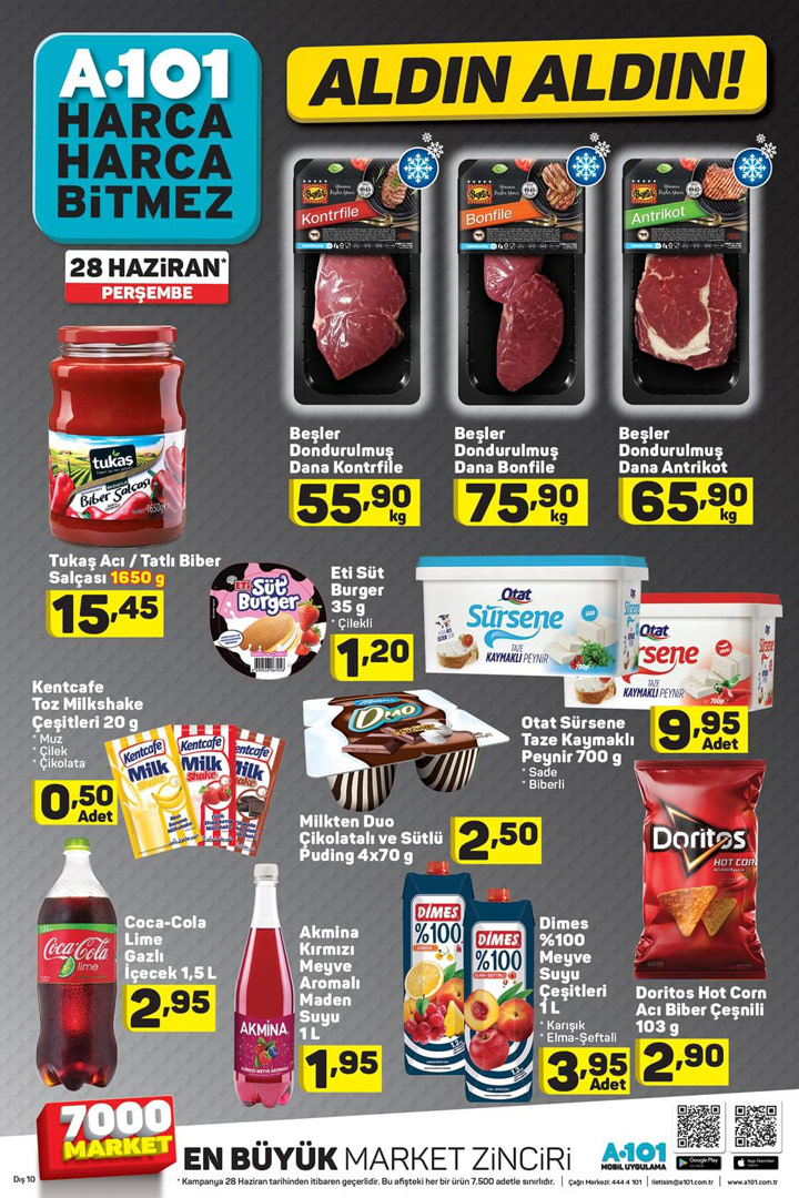 A101 Market & 28 Haziran Gıda Ürün Kataloğu
