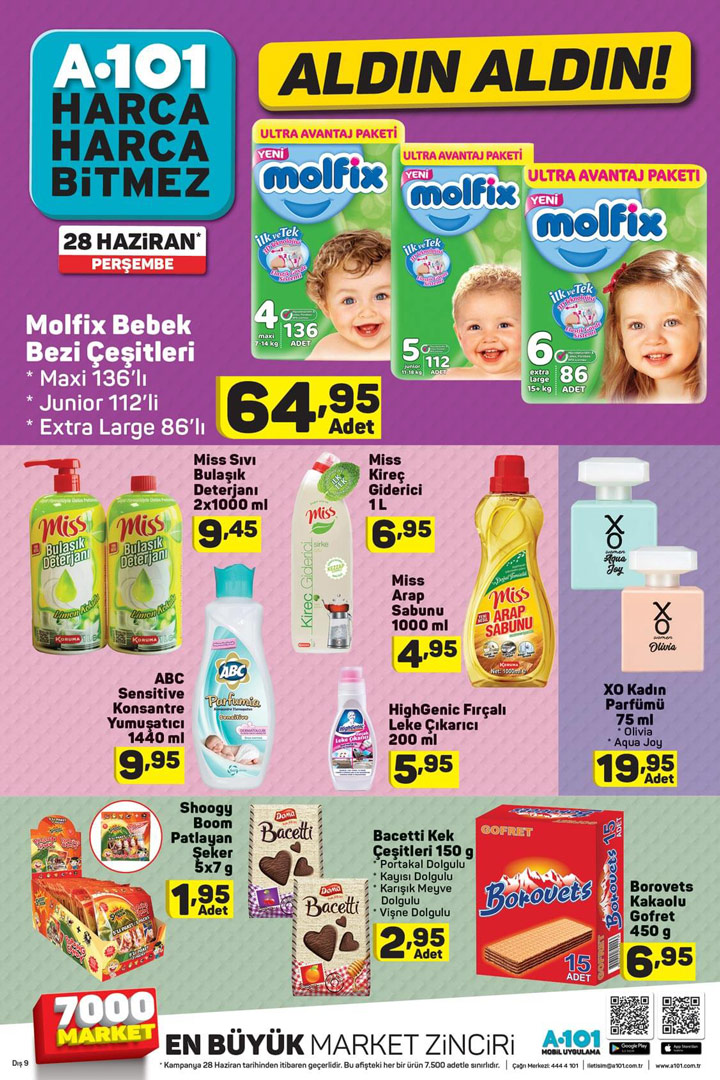 A101 Market Aktüel Ürünleri 28 Haziran Perşembe Fırsatları