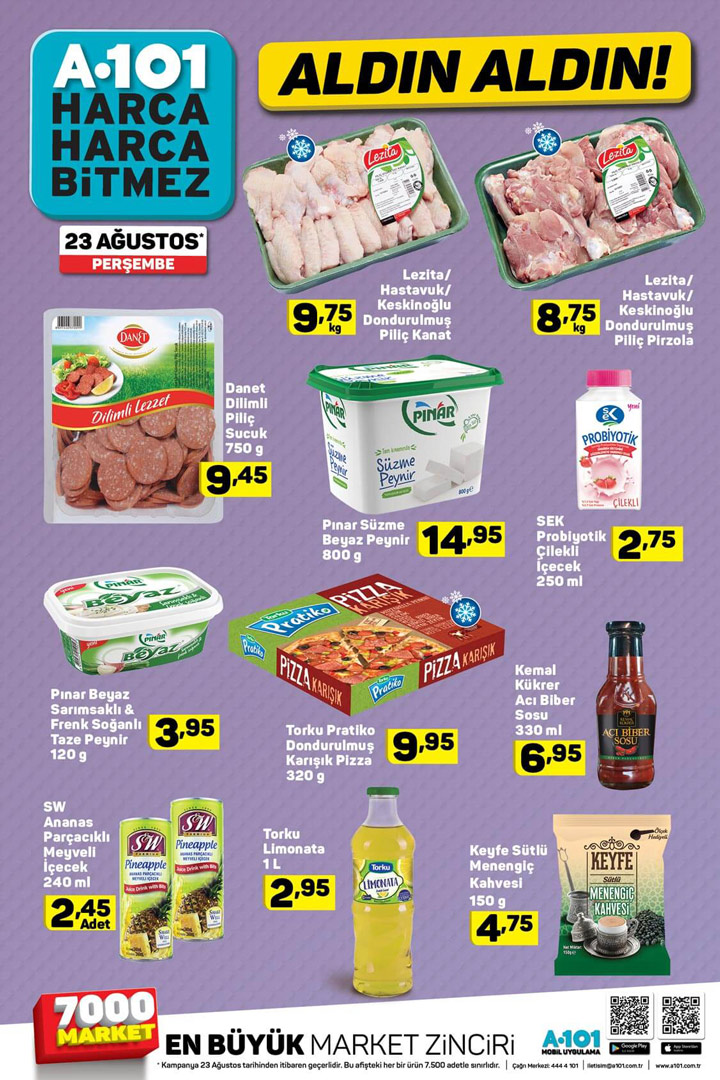 A101 Aldın Aldın 23 Ağustos 2018 Gıda Aktüeli