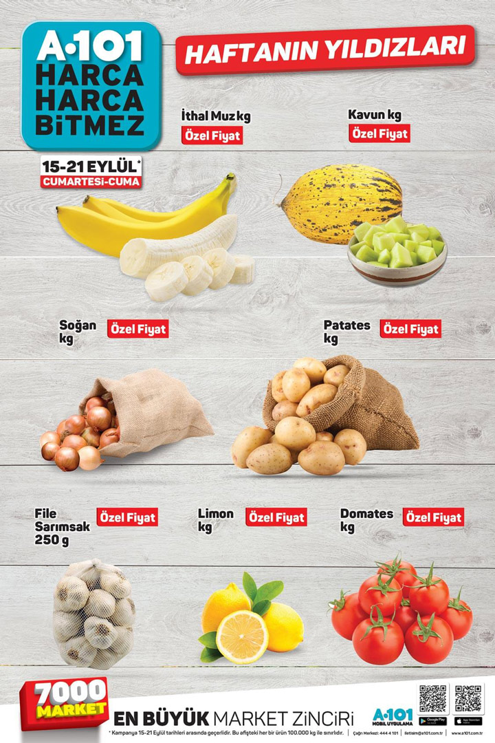 A101 15 Eylül & 21 Eylül 2018 Aktüel Ürün Hafta Sonu