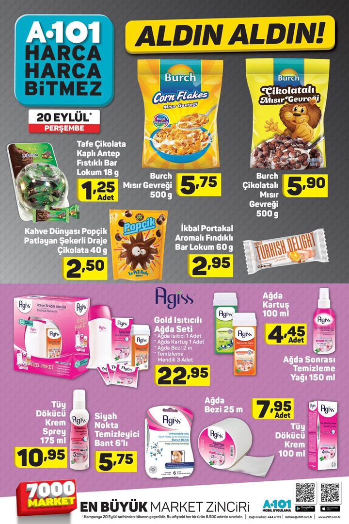 A101 20 Eylül Aldın Aldın Perşembe Aktüel Ürün Fırsatı