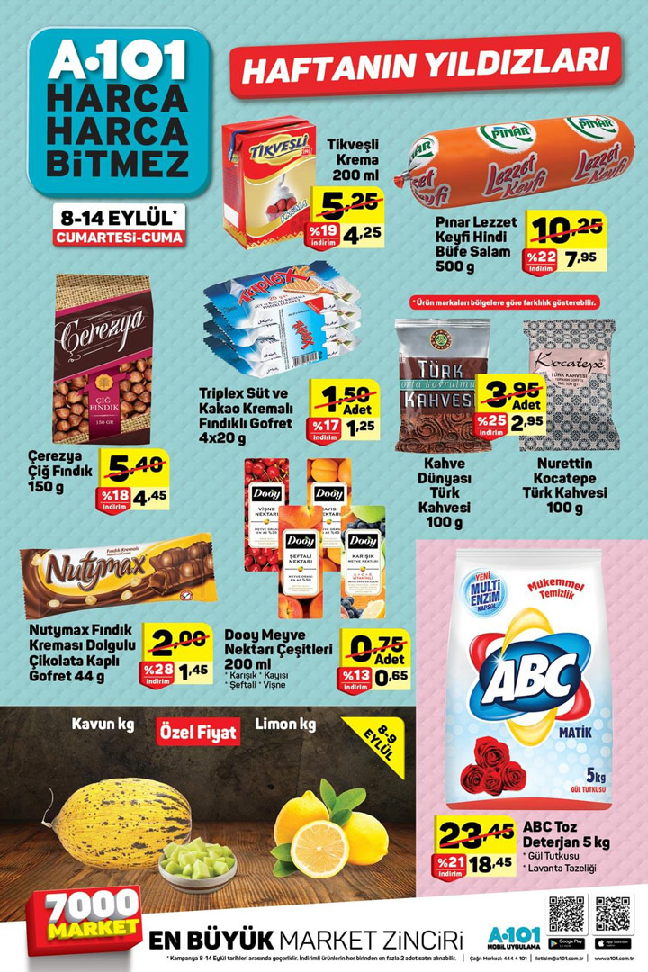 A101 8 Eylül 2018 Aktüel Ürünler Kataloğu
