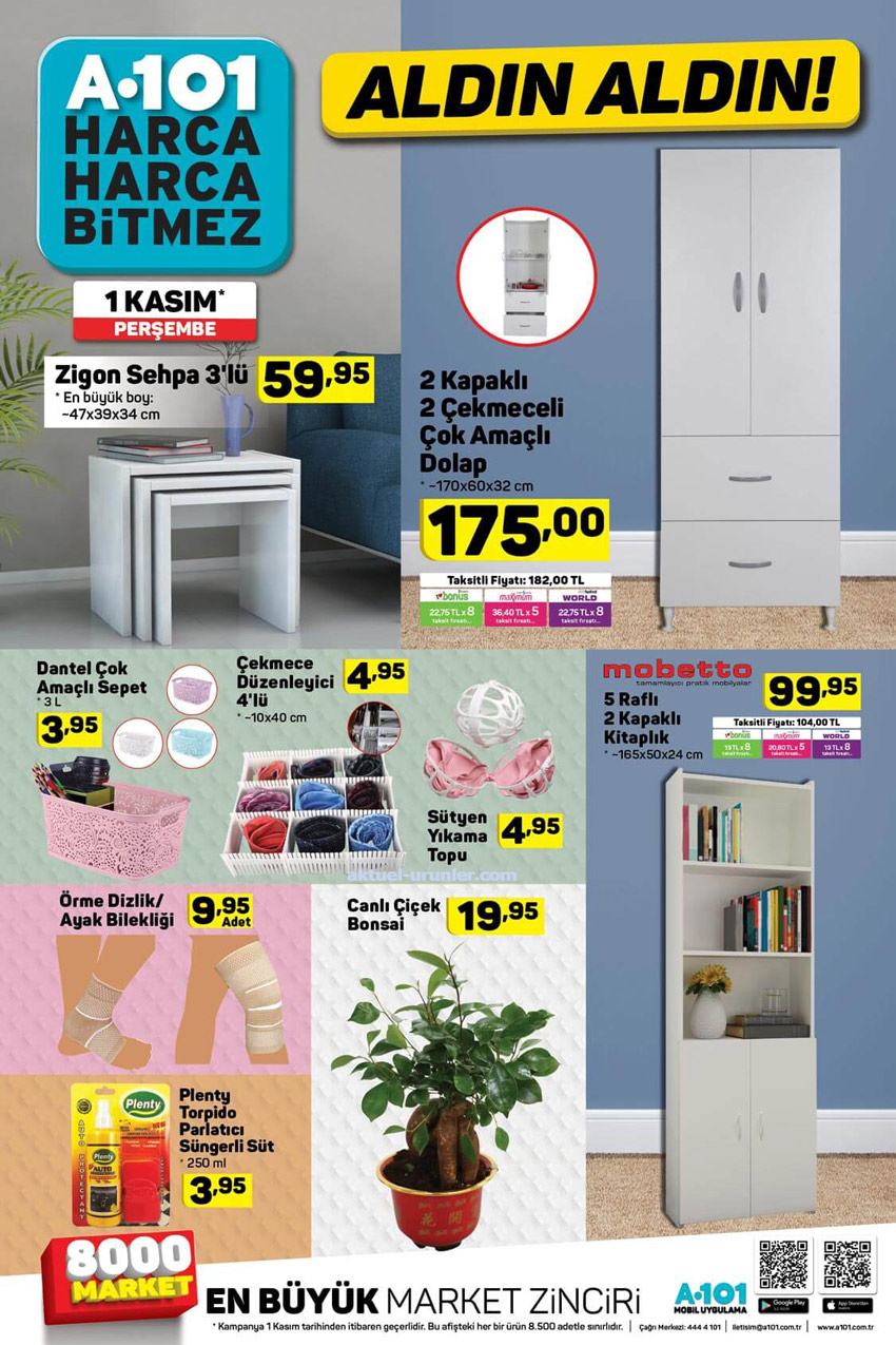 A101 1 Kasım Güncel Ürün Listesi İncelemesi