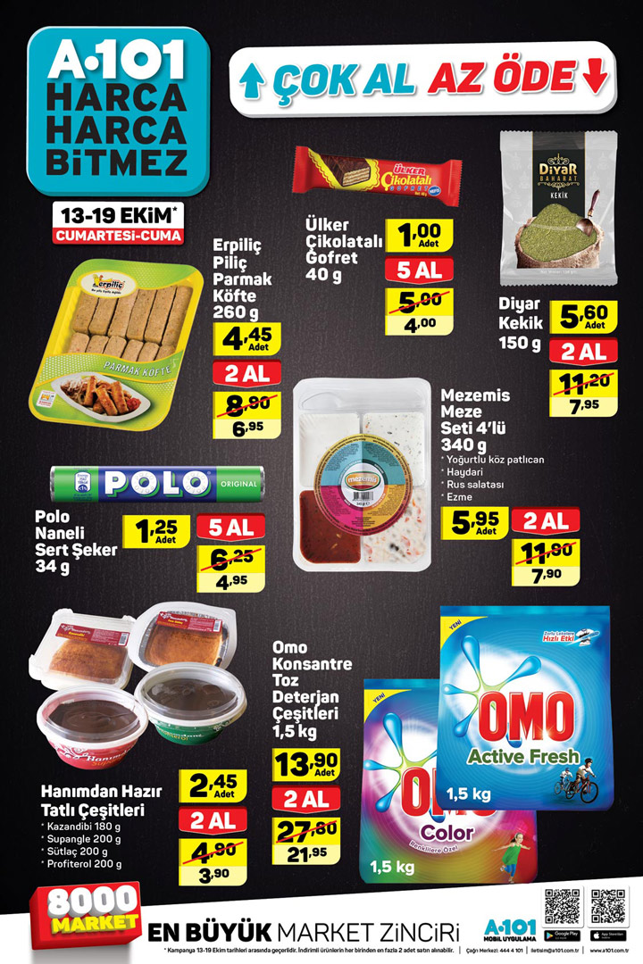 A101 13 Ekim Hafta Sonu ÇOK Al AZ ÖDE Aktüel Katalog