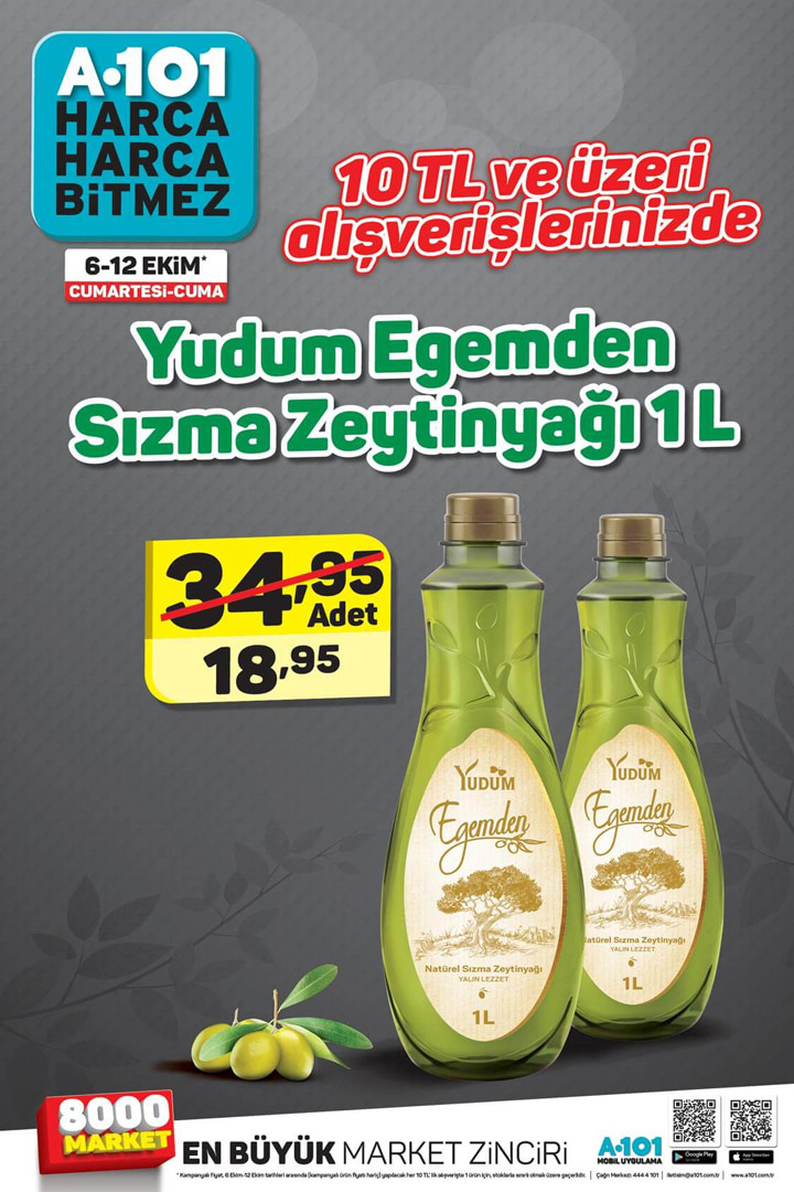 A101 6 Ekim Aktuel Ürün Hafta Sonu Kataloğu