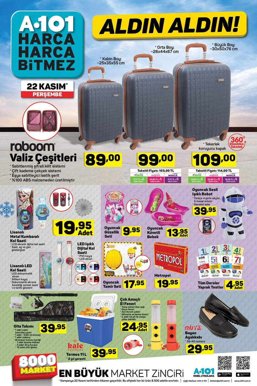 22 Kasım A101 En Yeni Aktüel Ürünler
