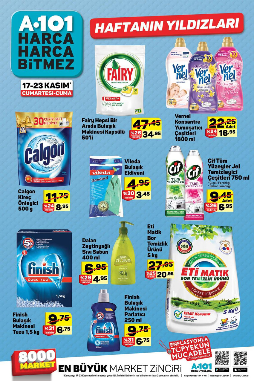 A101 17 Kasım Hafta Sonu En Beğenilen Katalog