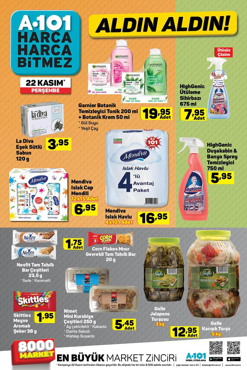 A101 22 Kasım Güncel Aktüel Ürün Kataloğu