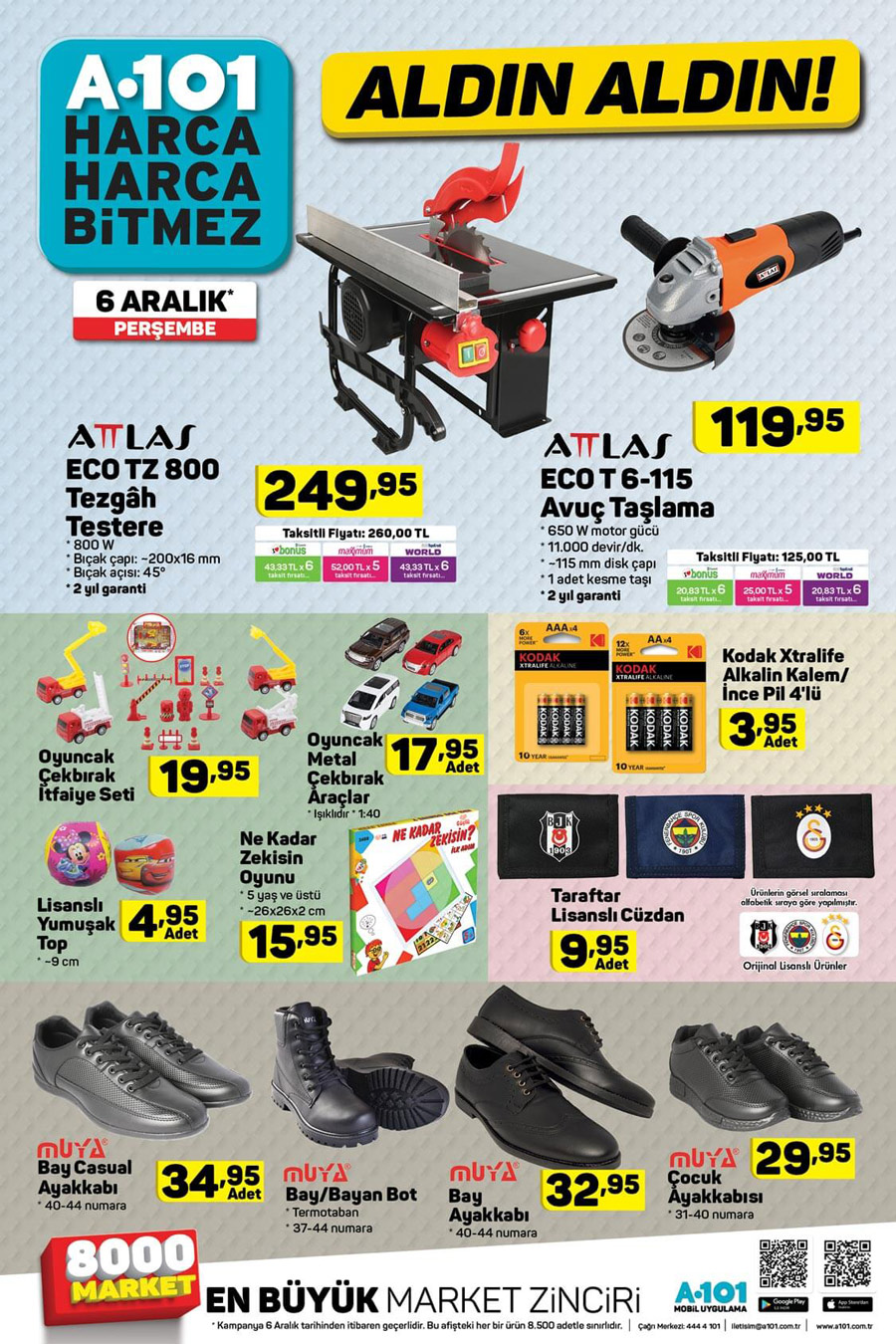 A101 6 Aralık Yeni Aktüel Ürünler Kataloğu