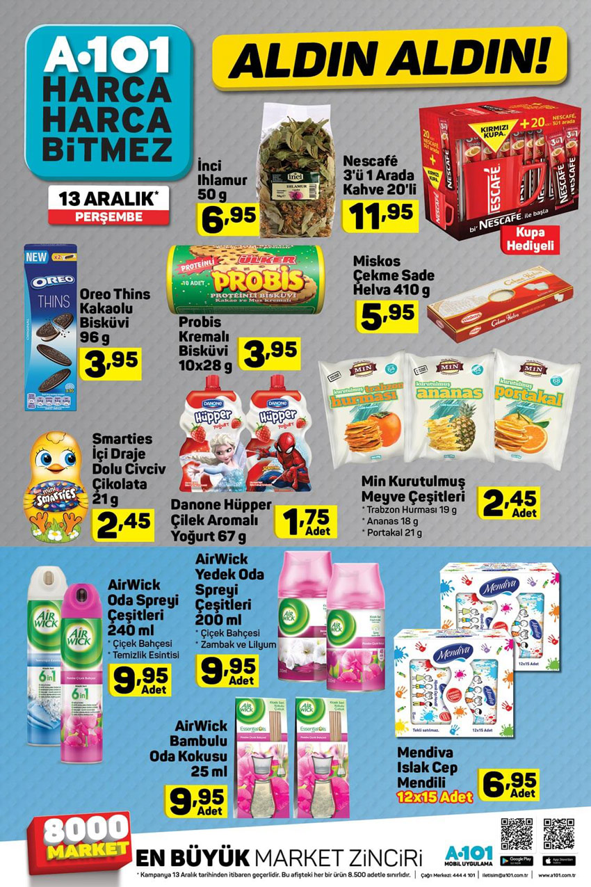 A101 13 Aralık Aldın Aldın Aktüel Ürünler Kataloğu