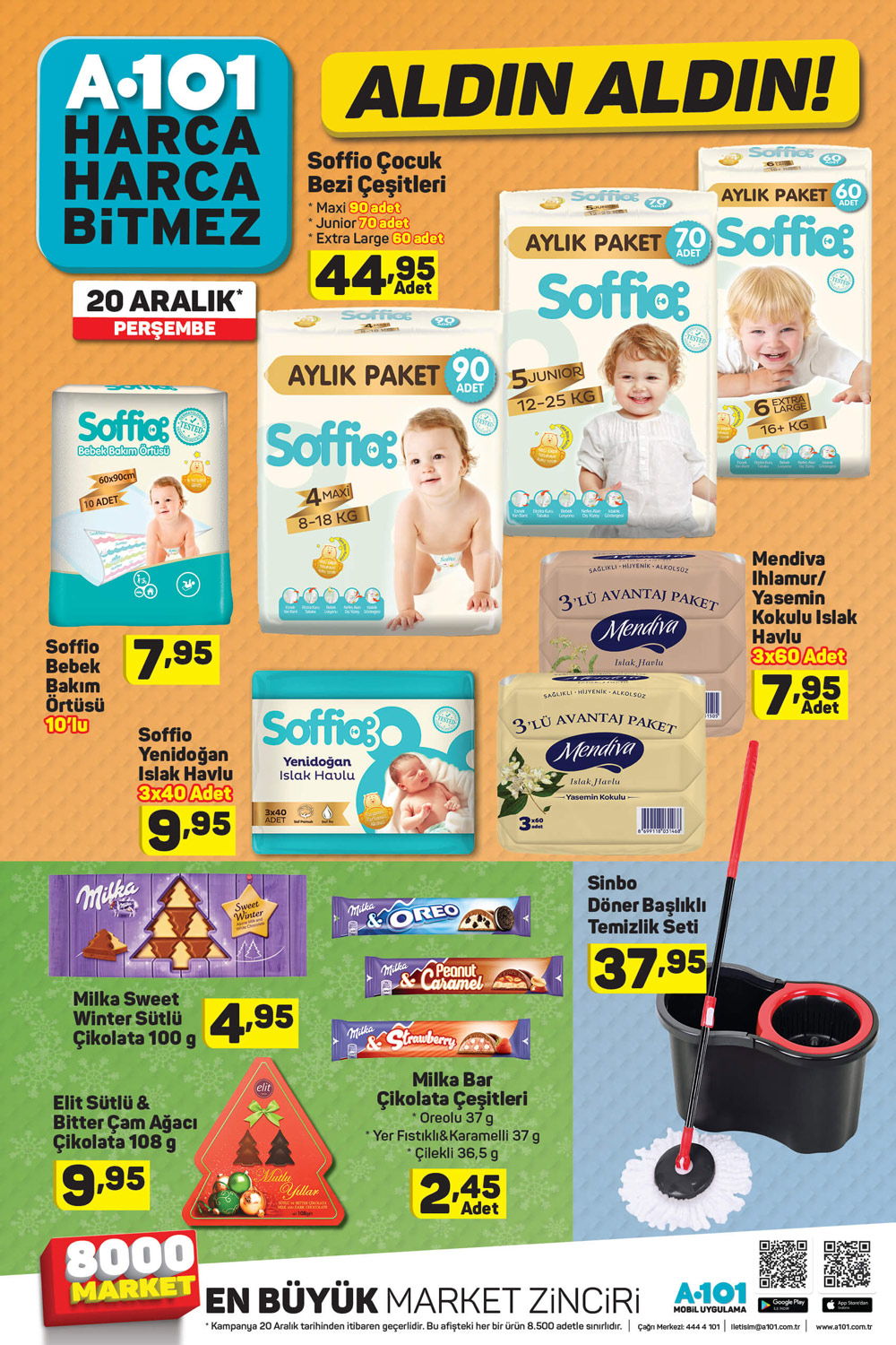 A101 20 Aralık Bebek Ürünleri Kataloğu