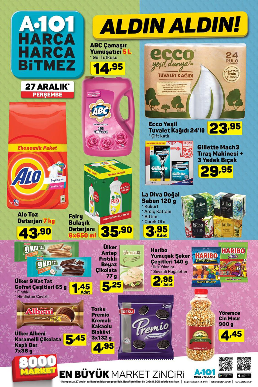 A101 27 Aralık Aldın Aldın Aktüel Ürünler
