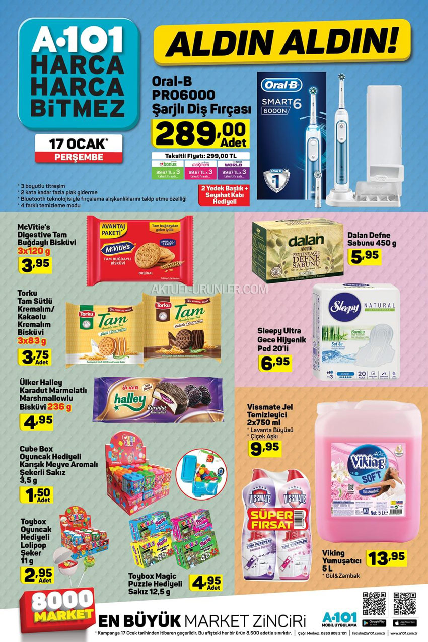 A101 17 Ocak Aldın Aldın Aktüel Ürünleri